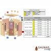 3 Person Corner, Full Spectrum Ultra-Low-EMF Carbon Fiber Infrared Sauna
