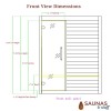 3 Person (DH2) Ultra-Low EMF Carbon Fiber Infrared Sauna