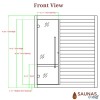 3 Person Full-Spectrum Hybrid - Indoor Sauna