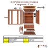 Essence 2-3 Person Traditional Rock Sauna