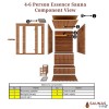 Essence 4-6 Person Traditional Rock Sauna