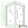 Summit Cedar 3 Person Outdoor Traditional Sauna