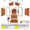 Summit Cedar 3 Person Outdoor Traditional Sauna