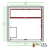 Summit Cedar Hybrid 3 Person Outdoor Sauna