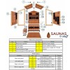 Summit Cedar Hybrid 3 Person Outdoor Sauna
