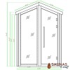 Summit Cedar 6 Person Outdoor Sauna