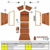 Summit Cedar 6 Person Outdoor Sauna