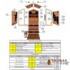 Summit Cedar Hybrid 6 Person Outdoor Sauna