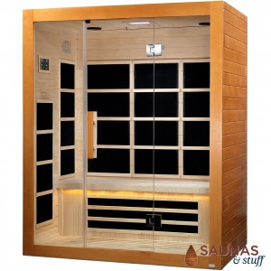 3 Person Bench Infrared Sauna w/ Ultra-Low EMF Carbon Fiber Heaters
