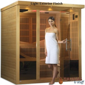 6 Person Ultra-Low-EMF Carbon Fiber Sauna w/ TV