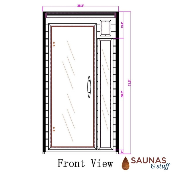 1 Person (E2) Ultra-Low-EMF Carbon Fiber Infrared Sauna