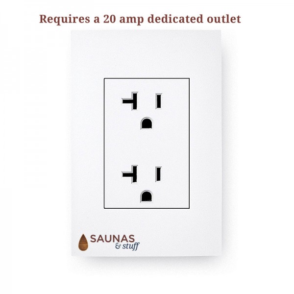 4 Person Red Cedar Infrared Sauna - 20 Amp outlet required