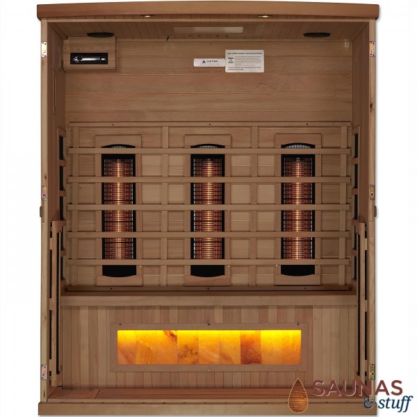 3 Person, Full Spectrum Ultra-Low-EMF Carbon Fiber Infrared Sauna