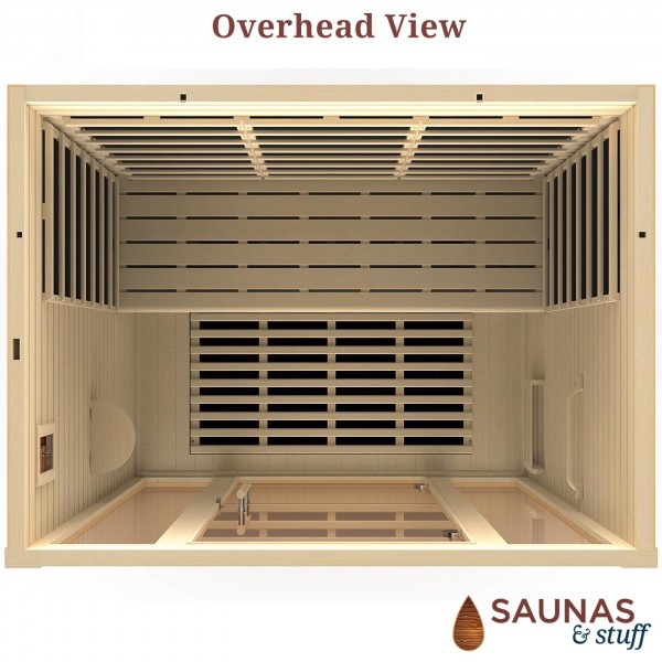 3 Person (DH2) Ultra-Low EMF Carbon Fiber Infrared Sauna