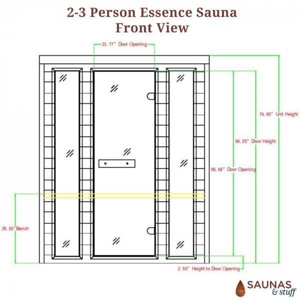 Essence 2-3 Person Traditional Rock Sauna