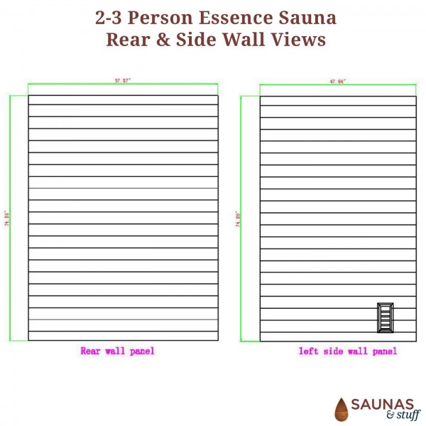 Essence 2-3 Person Traditional Rock Sauna