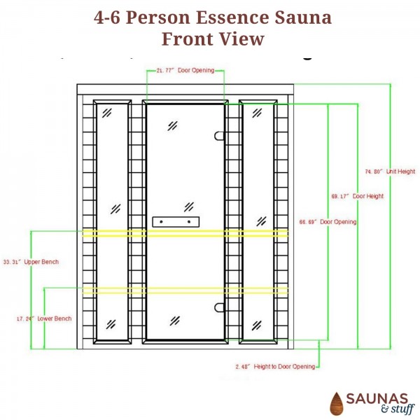 Essence 4-6 Person Traditional Rock Sauna