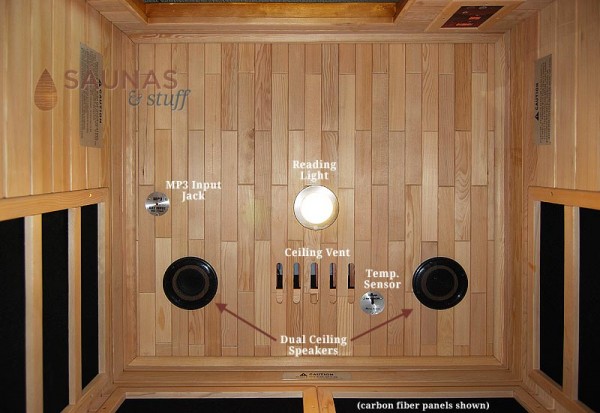 Infrared Sauna Ceiling Features