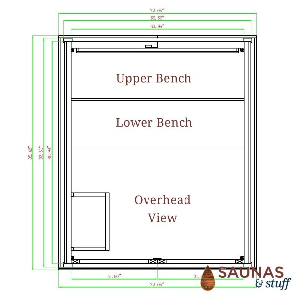 Summit Cedar 6 Person Outdoor Sauna
