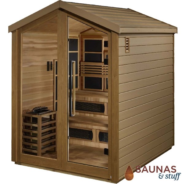 Summit Cedar Hybrid 6 Person Outdoor Sauna