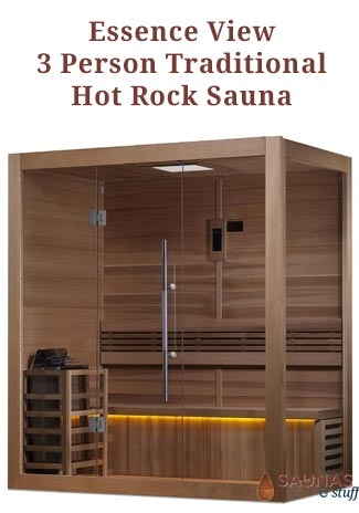 3 Person Hot Rock Traditional Sauna